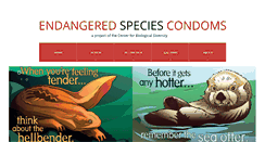 Desktop Screenshot of endangeredspeciescondoms.com